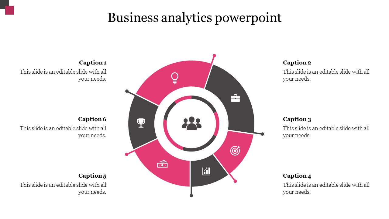 Editable Business Analytics PowerPoint Template Presentation